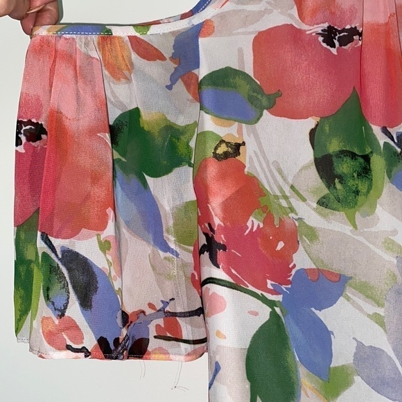 MAGGY London Floral Could Shoulder Dress, Size 2 - Picture 12 of 12